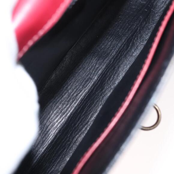 CELINE Hand Bag Leather Red Gold Auth 161005 - Picture 11 of 16